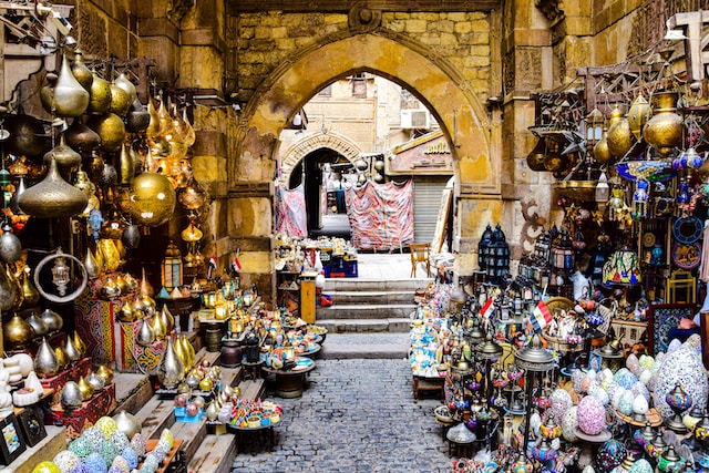 A bazaar in Cairo, Egypt Credit: AXP Photography on Unsplash
